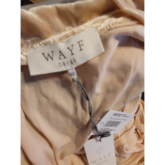 WAYF Velvet Cold Shoulder Women's Mini Dress - Picture 2 of 2